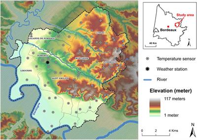 Temperature Variability at Local Scale in the Bordeaux Area. Relations With Environmental Factors and Impact on Vine Phenology